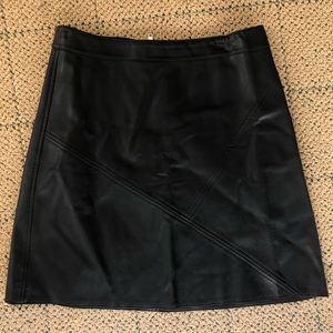 Zara basic faux leather sweater